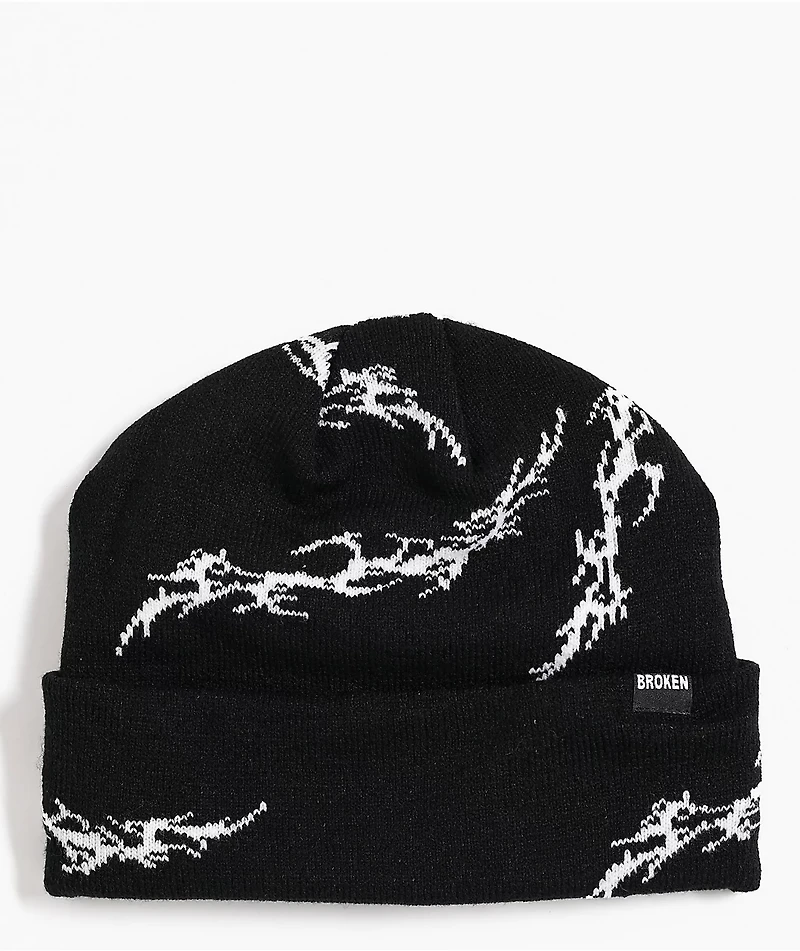 Broken Promises Cyberwire Black Beanie