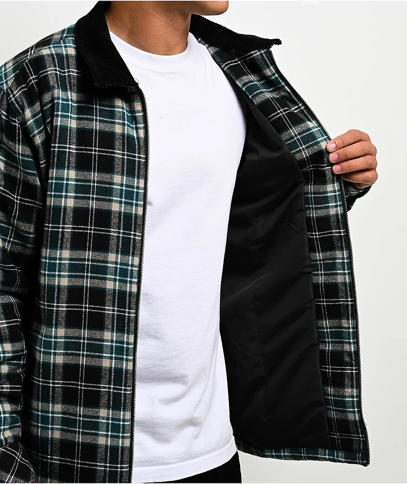 Broken Promises Damsel Distress Black & Blue Flannel Jacket