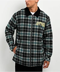 Broken Promises Damsel Distress Black & Blue Flannel Jacket