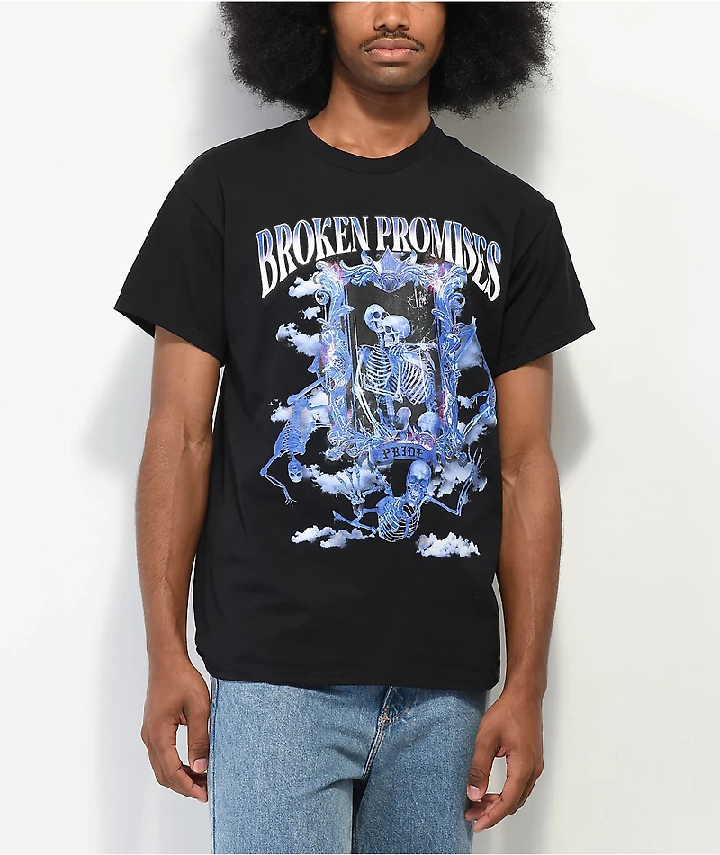 Broken Promises Deadly Sins Pride Black T-Shirt