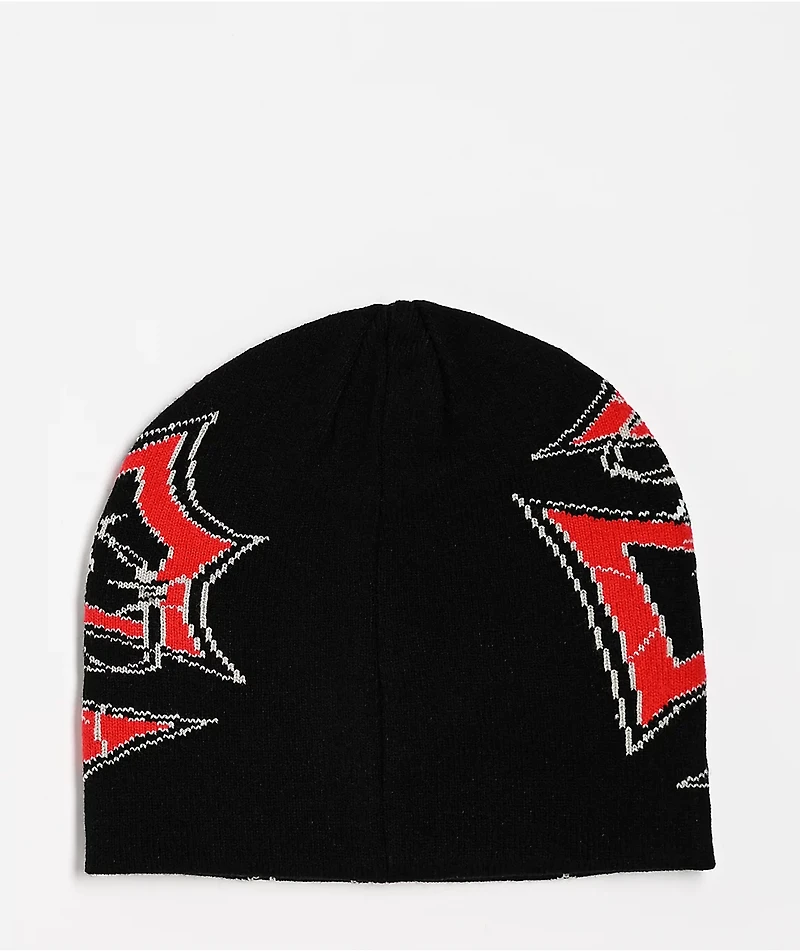 Broken Promises Devils Den Black Skully Beanie