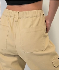 Broken Promises Embrace Khaki Cargo Pants