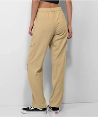 Broken Promises Embrace Khaki Cargo Pants
