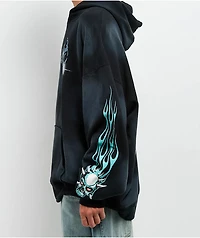 Broken Promises Embrace The Chaos Black Wash Hoodie