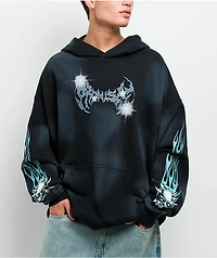 Broken Promises Embrace The Chaos Black Wash Hoodie