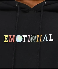 Broken Promises Emotional Black Hoodie