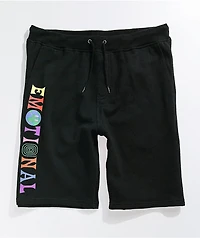 Broken Promises Emotional Black Sweat Shorts