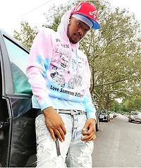 Broken Promises Enchanted Pink & Blue Tie Dye Hoodie