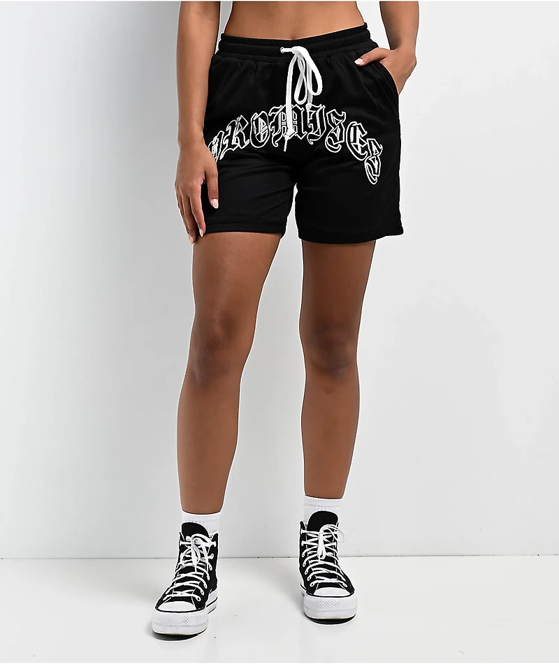 Broken Promises Enemy Black Mesh Shorts