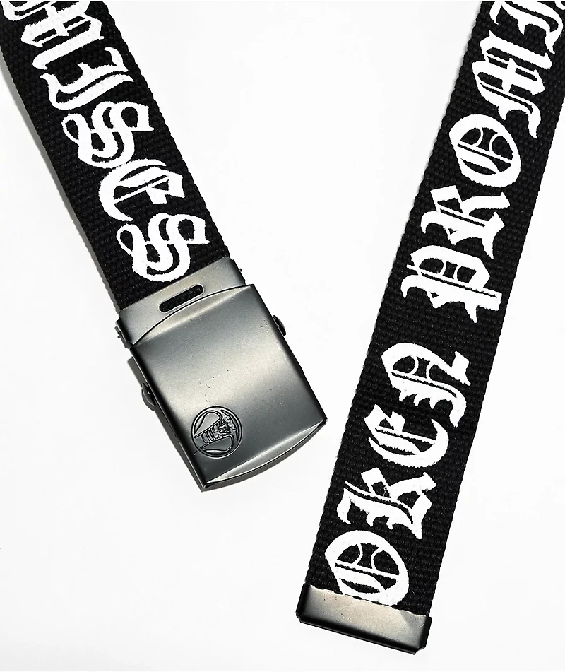 Broken Promises Enemy Black Web Belt