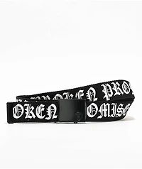 Broken Promises Enemy Black Web Belt