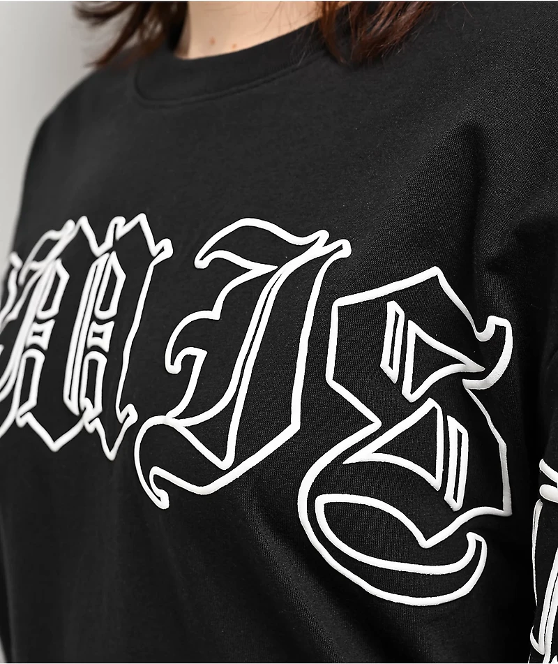 Broken Promises Enemy Crew Black Long Sleeve T-Shirt