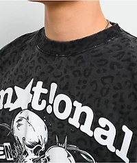 Broken Promises Eternal Embrace Leopard Grey T-Shirt