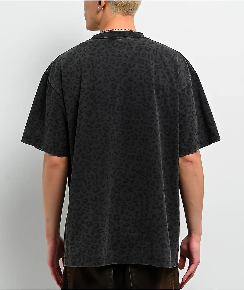 Broken Promises Eternal Embrace Leopard Grey T-Shirt