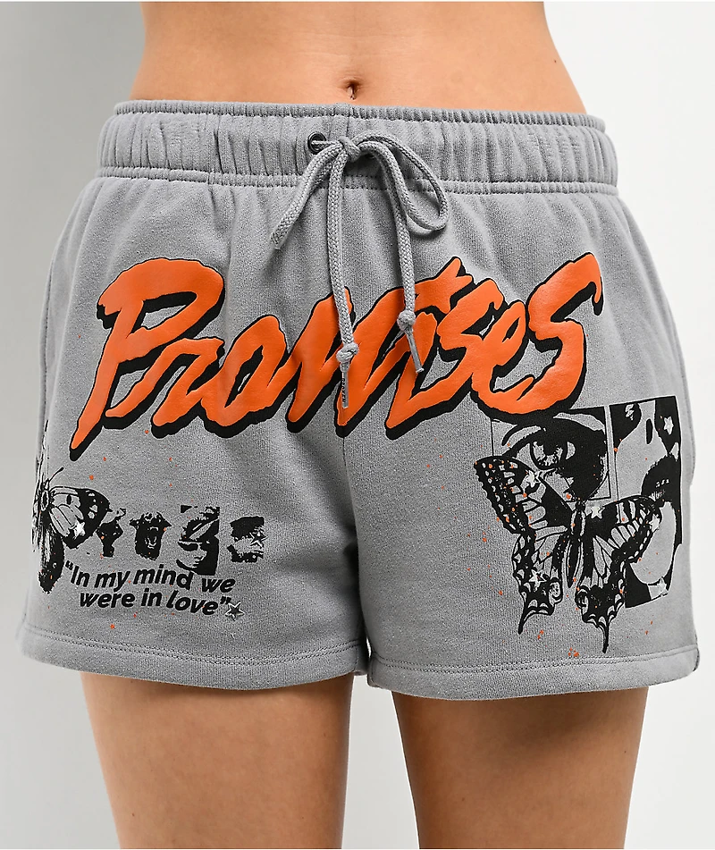 Broken Promises Eternally Grey Sweat Shorts
