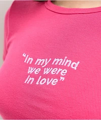 Broken Promises Evermore Pink Crop T-shirt