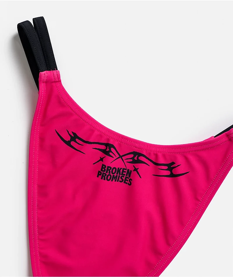 Broken Promises Faceless Pink Bikini Bottom