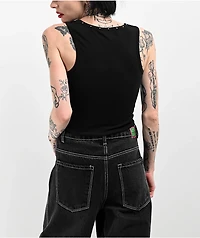 Broken Promises Feels Like Studded Black Tank Top