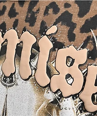 Broken Promises Feral Leopard Print Brown Wash T-Shirt