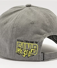 Broken Promises Find Myself Grey Strapback Hat