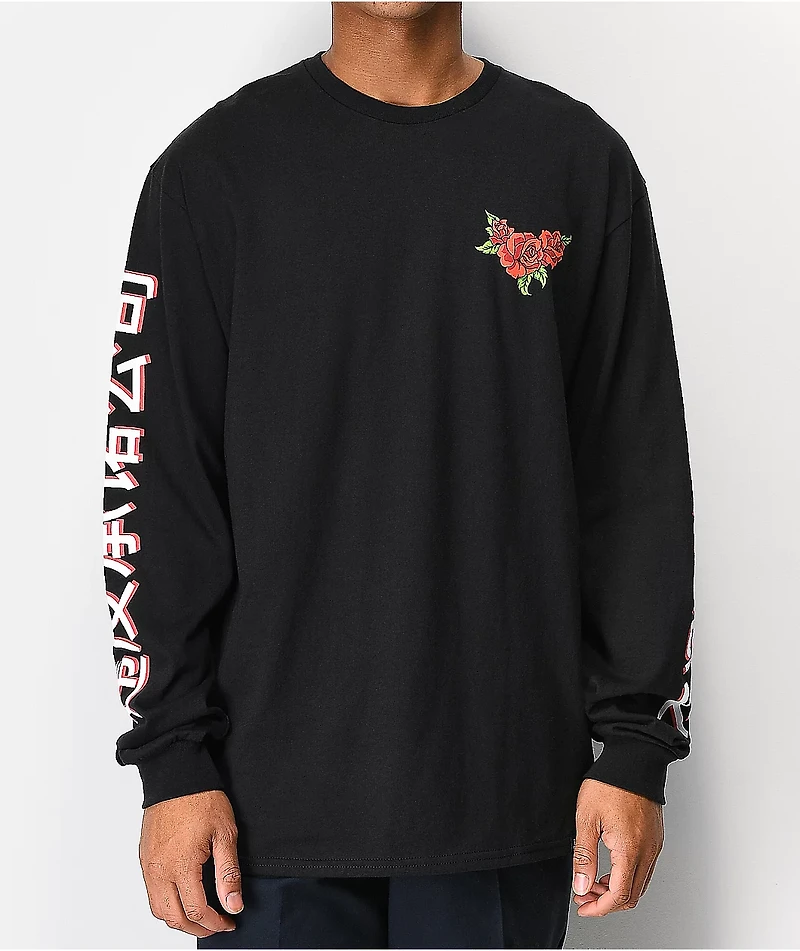 Broken Promises Forever Kanji Black Long Sleeve T-Shirt
