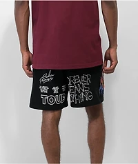 Broken Promises Forever Tour Black Sweat Shorts