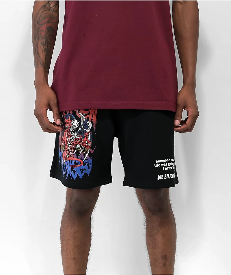Broken Promises Forever Tour Black Sweat Shorts