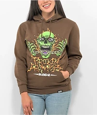Broken Promises Forget You Brown Hoodie