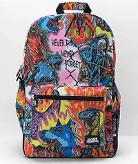 Broken Promises Forgiveness Red, Pink & Blue Backpack