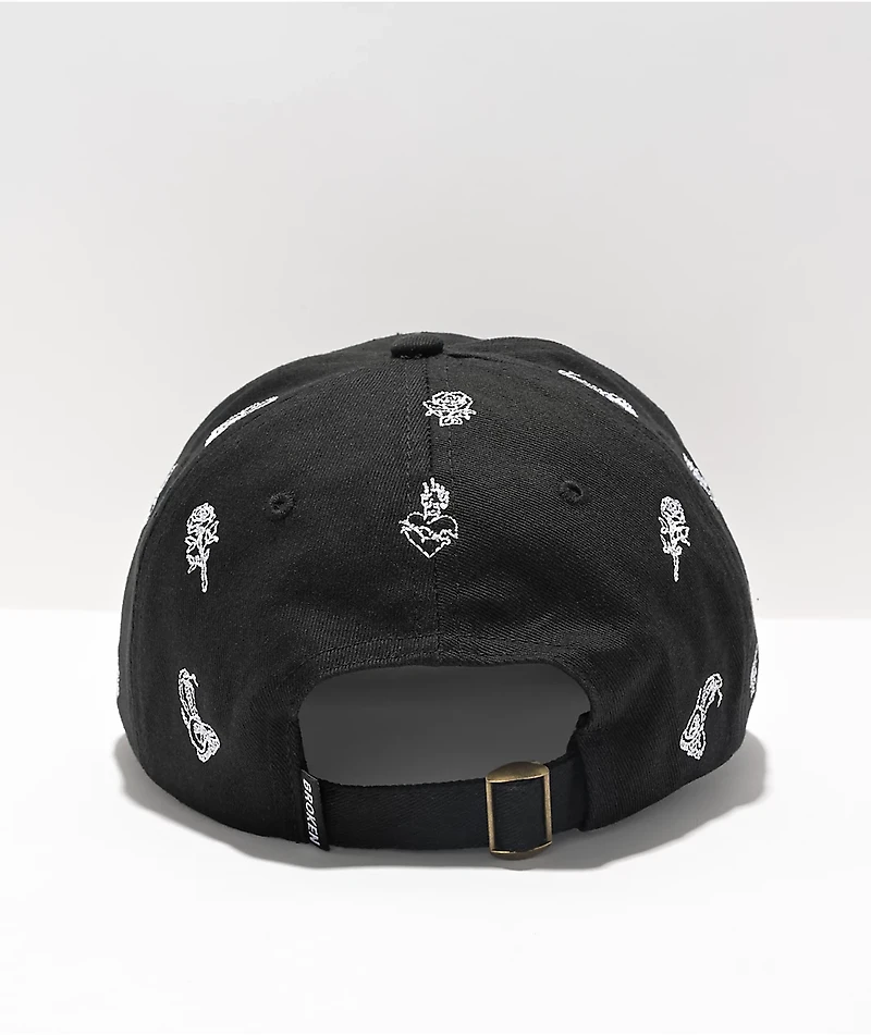 Broken Promises Fortune Black Strapback Hat