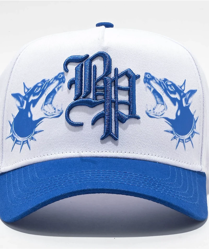 Broken Promises Fragile White & Blue Snapback Hat