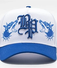Broken Promises Fragile White & Blue Snapback Hat