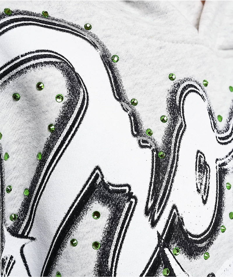 Broken Promises Get A Grip Heather Grey Hoodie