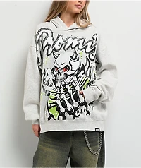 Broken Promises Get A Grip Heather Grey Hoodie