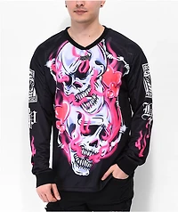 Broken Promises Gets Hurt Black Hockey Jersey