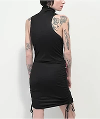 Broken Promises Gets Hurt Cinched Black Dress