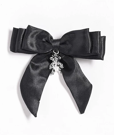 Broken Promises Gifted Black Bow Barrette