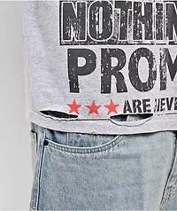 Broken Promises Gossip Column Grey T-Shirt