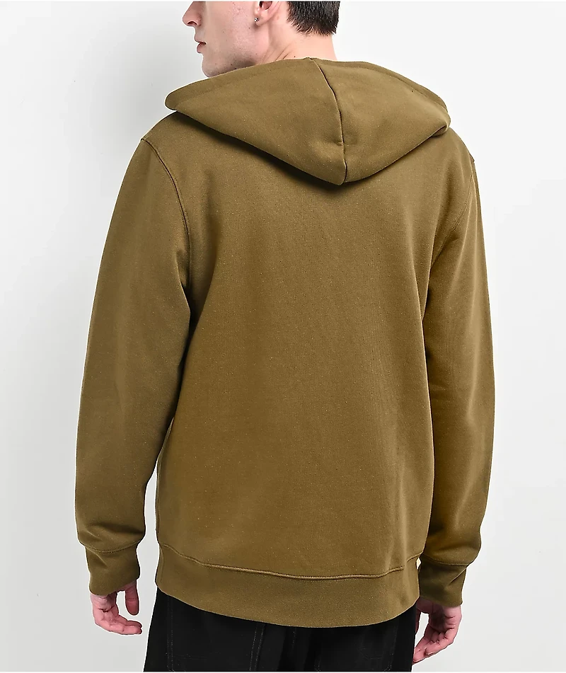 Broken Promises Graveyard Applique Green Zip Hoodie