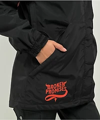 Broken Promises Graveyard Black Anorak Snowboard Jacket