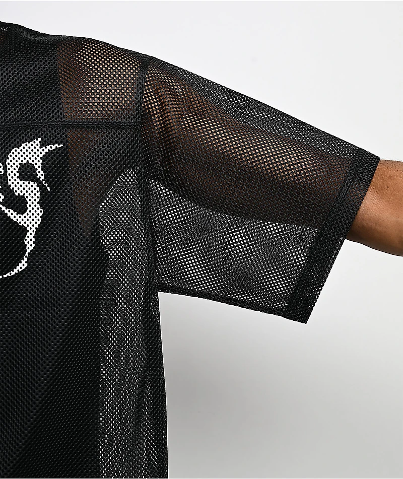 Broken Promises Graveyard Black Crop Football Jersey