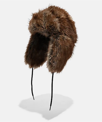 Broken Promises Graveyard Faux Fur Trapper Hat