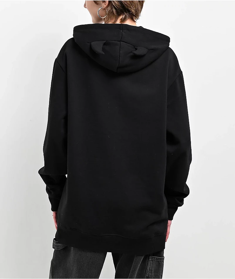 Broken Promises Graveyard Horn Black Hoodie
