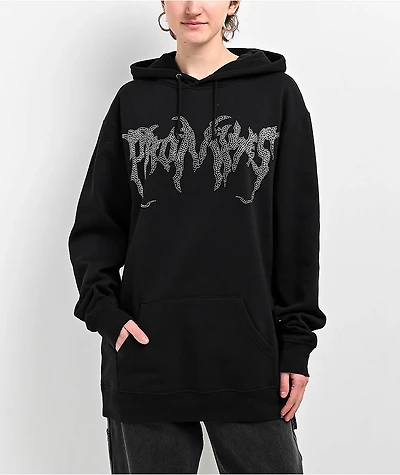 Broken Promises Graveyard Horn Black Hoodie