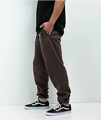 Broken Promises Graveyard Rhinestone Brown Sweatpants