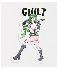 Broken Promises Guilt Fighter Anime Sticker