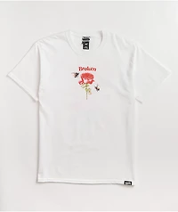 Broken Promises Happy On The Outside White T-Shirt