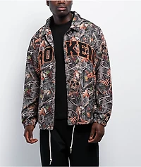 Broken Promises Haunted Woods Camo Coaches Jacket