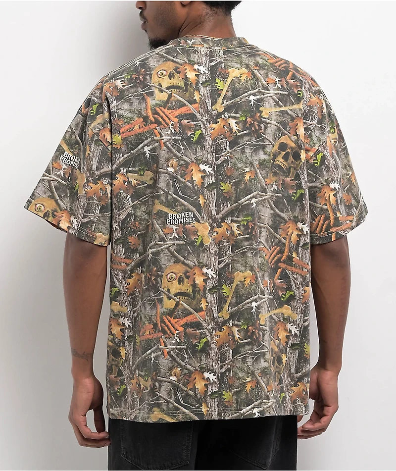 Broken Promises Haunted Woods Camo T-Shirt