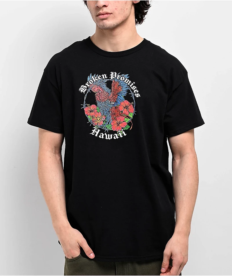 Broken Promises Hawaii Kauai Black T-Shirt
